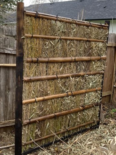Takeho bamboo branch fence